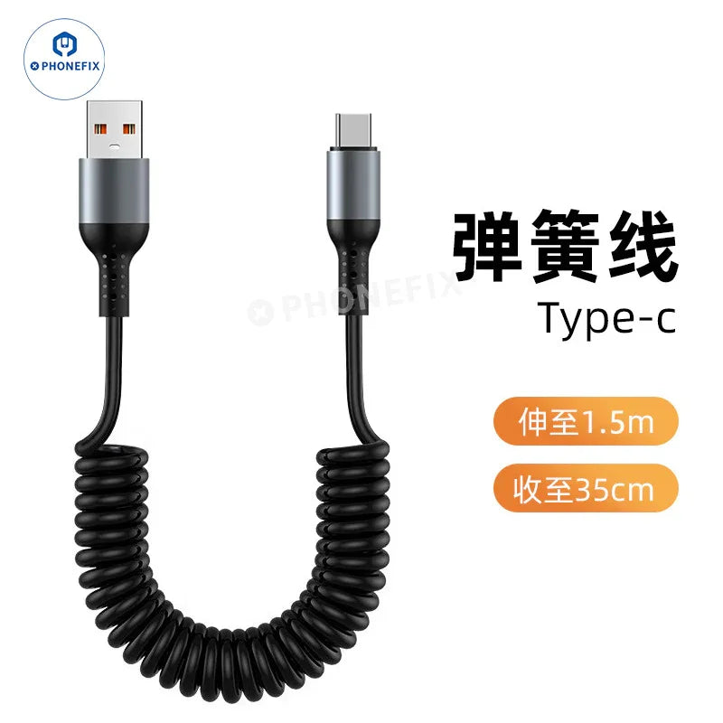 Câble de charge ultra-rapide CarPlay pour voiture, USB Type-C et Lightning - Équipe CHINA PHONEFIX SHOP