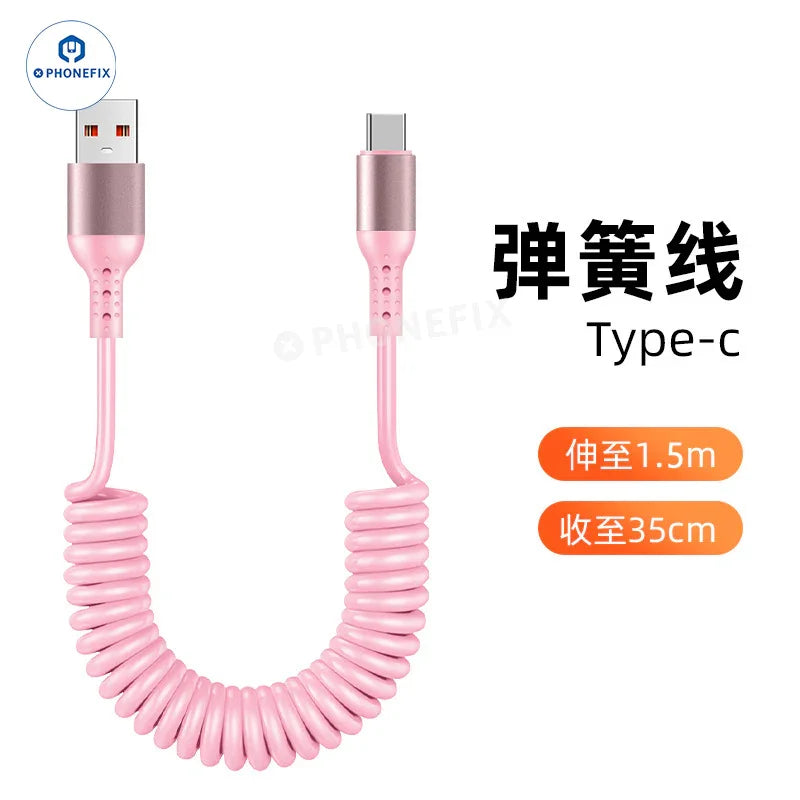 Câble de charge ultra-rapide CarPlay pour voiture, USB Type-C et Lightning - Équipe CHINA PHONEFIX SHOP