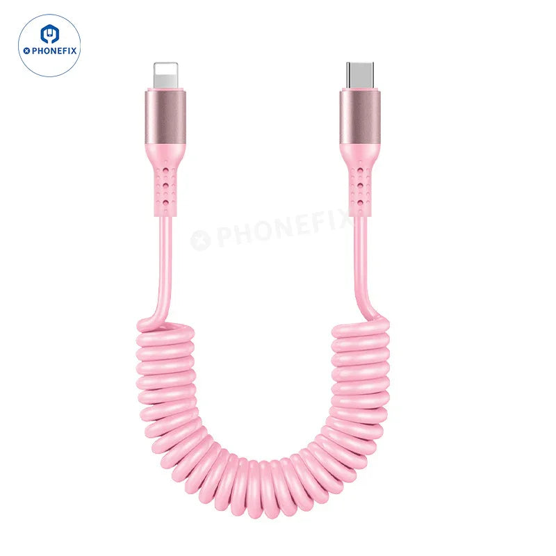 Câble de charge ultra-rapide CarPlay pour voiture, USB Type-C et Lightning - Équipe CHINA PHONEFIX SHOP