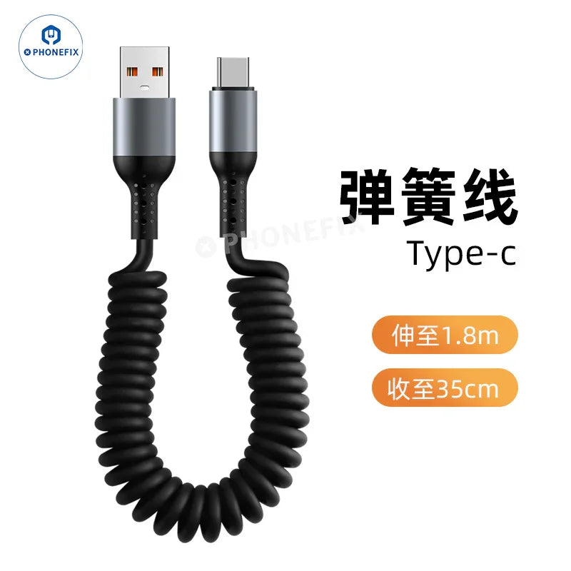 Câble de charge ultra-rapide CarPlay pour voiture, USB Type-C et Lightning - Équipe CHINA PHONEFIX SHOP