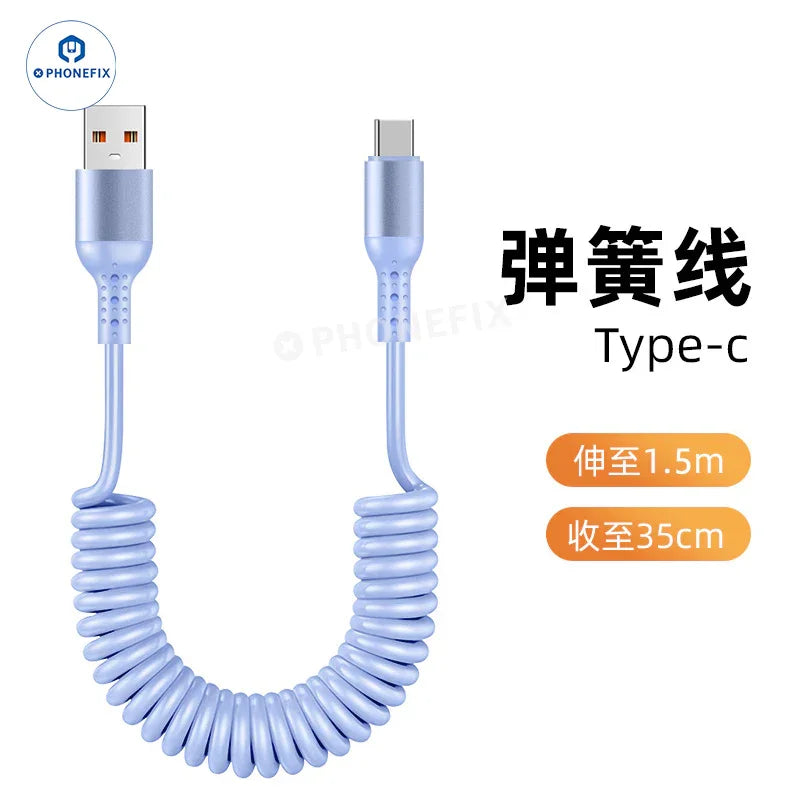 Câble de charge ultra-rapide CarPlay pour voiture, USB Type-C et Lightning - Équipe CHINA PHONEFIX SHOP