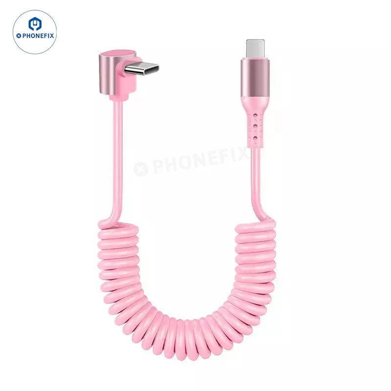 Câble de charge ultra-rapide CarPlay pour voiture, USB Type-C et Lightning - Équipe CHINA PHONEFIX SHOP