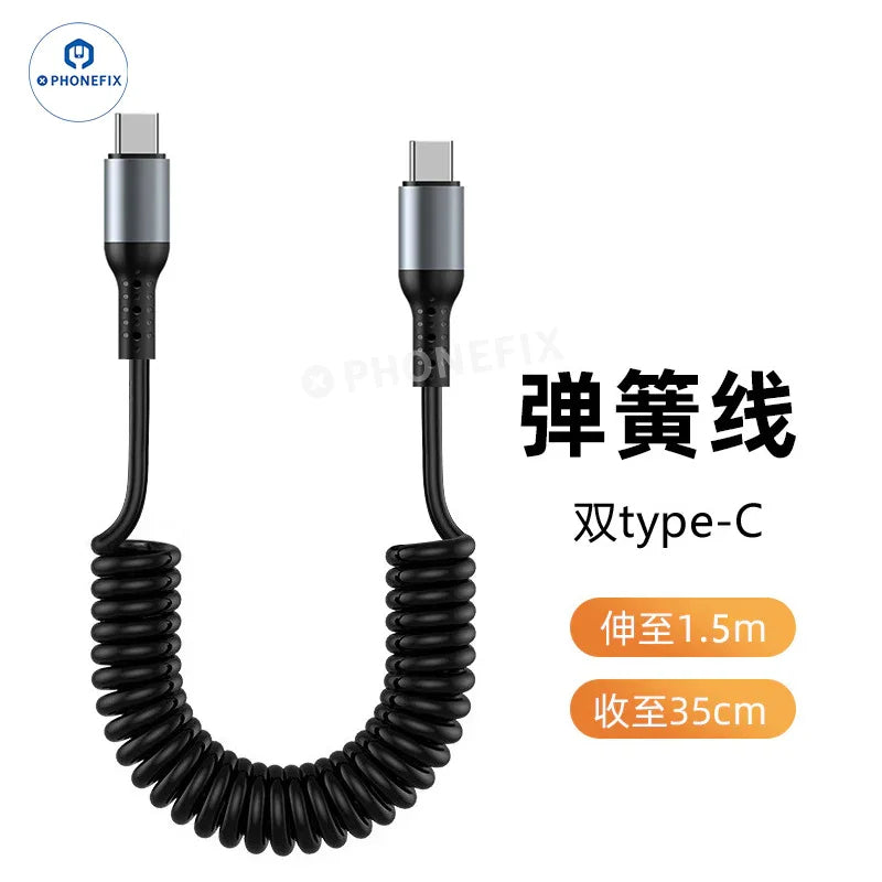 Câble de charge ultra-rapide CarPlay pour voiture, USB Type-C et Lightning - Équipe CHINA PHONEFIX SHOP