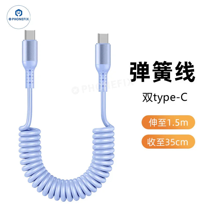 Câble de charge ultra-rapide CarPlay pour voiture, USB Type-C et Lightning - Équipe CHINA PHONEFIX SHOP