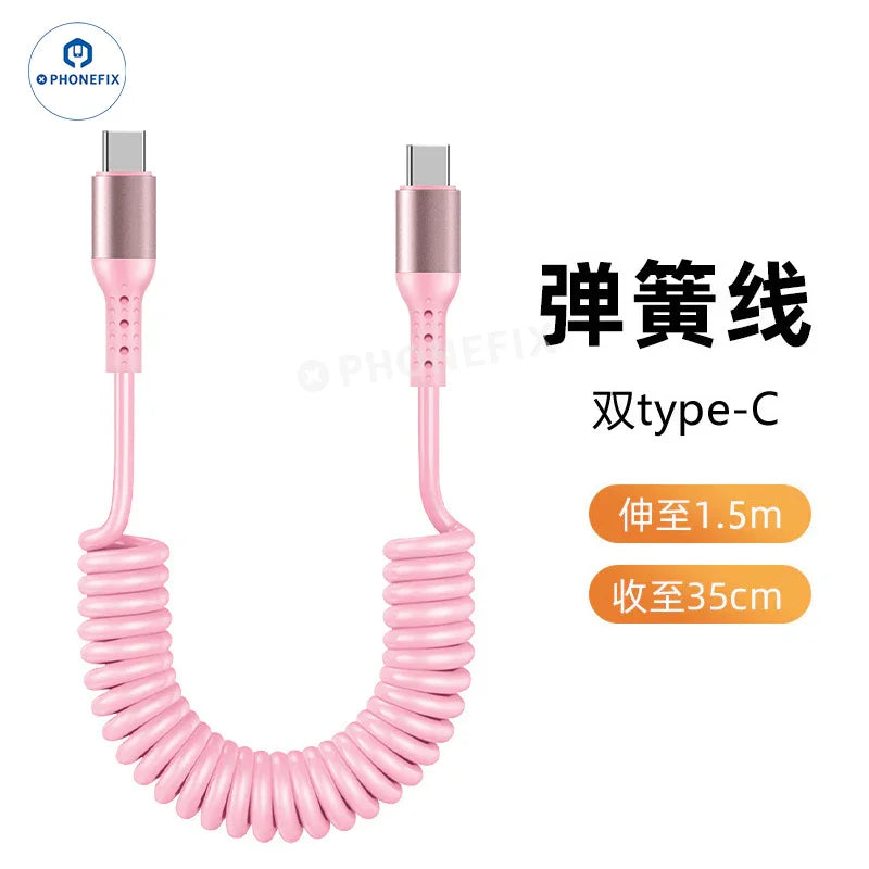 Câble de charge ultra-rapide CarPlay pour voiture, USB Type-C et Lightning - Équipe CHINA PHONEFIX SHOP