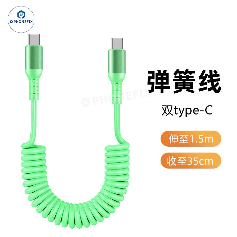 Câble de charge ultra-rapide CarPlay pour voiture, USB Type-C et Lightning - Équipe CHINA PHONEFIX SHOP