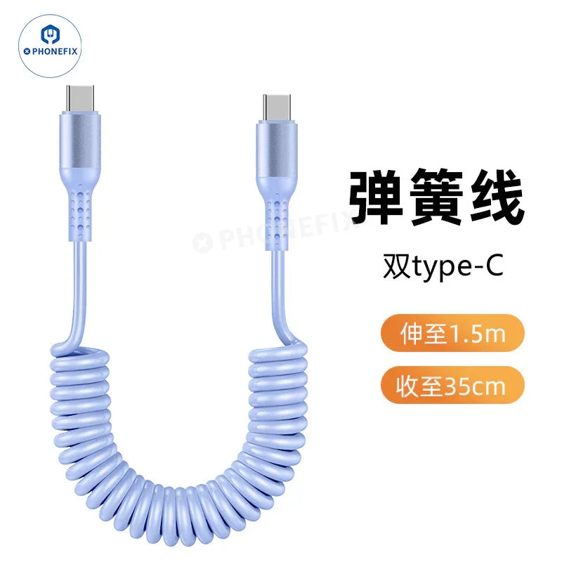 Câble de charge ultra-rapide CarPlay pour voiture, USB Type-C et Lightning - Équipe CHINA PHONEFIX SHOP