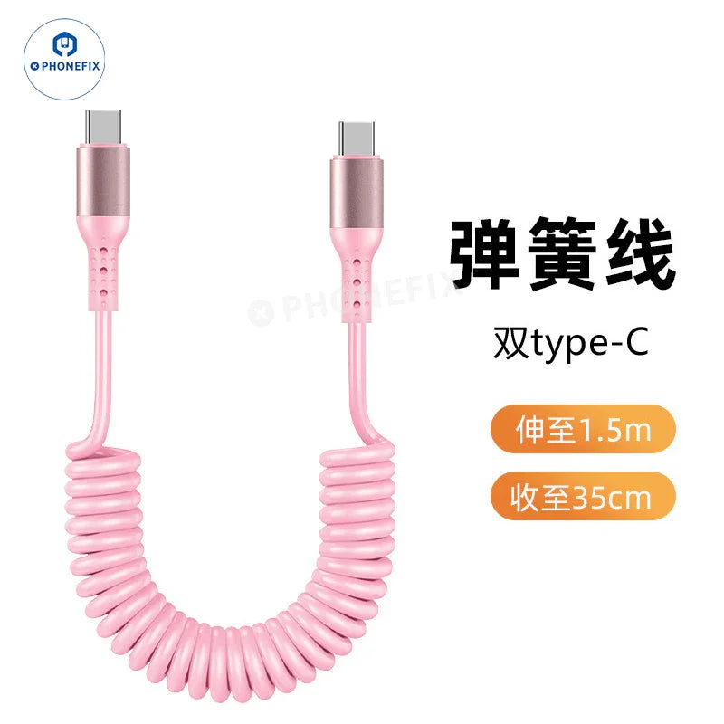 Câble de charge ultra-rapide CarPlay pour voiture, USB Type-C et Lightning - Équipe CHINA PHONEFIX SHOP