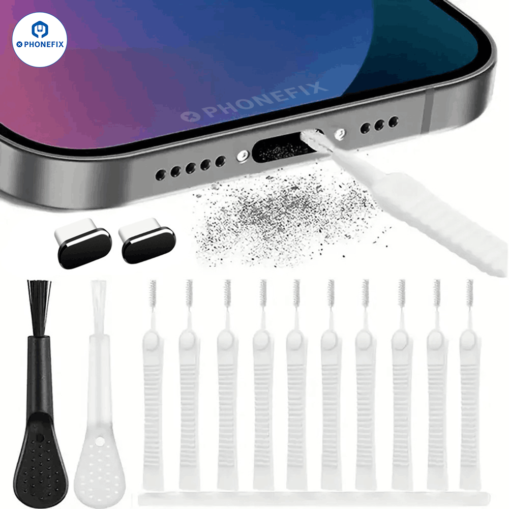 13 in 1 Phone Charging Port Dust Plug PC Keyboard Cleaning Tool Kit