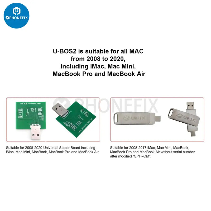 UFIX U-BOS2 Data Assistant for MacBook UEFI BIOS Database