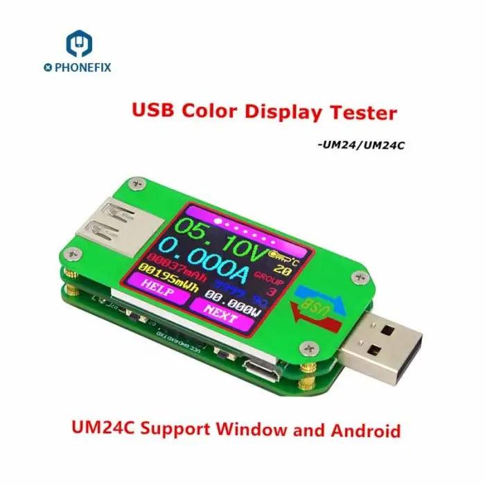 UM24 USB Color LCD Power Meter Voltage Current Power Meter - CHINA PHONEFIX