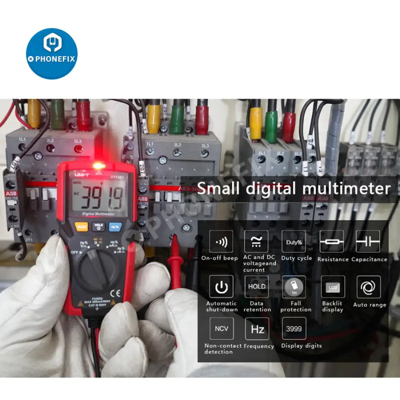 UNI-T UT125C Mini Digital Multimeter Capacitance Resistance