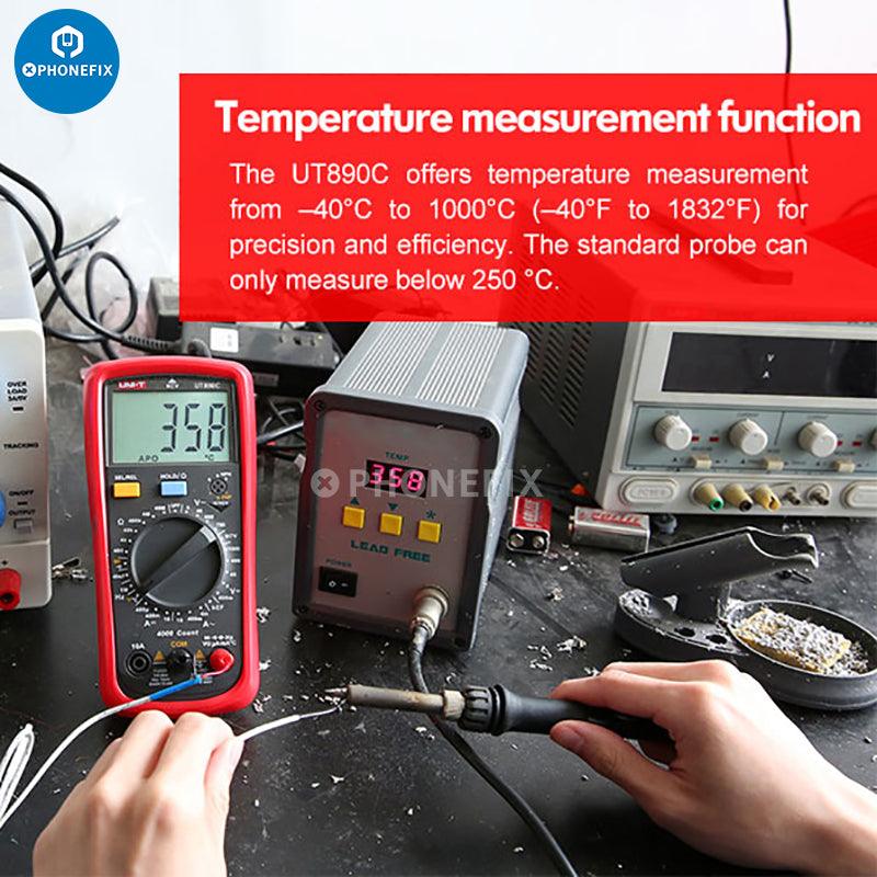 UNI-T UT890C/D+ True-RMS LCD Digital Multimeter Capacitance Meter - CHINA PHONEFIX