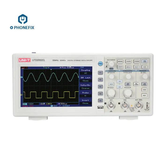 UNI-T UTD2025CL UTD2052 Stolní digitální osciloskopy 2 kanály – ČÍNA PHONEFIX