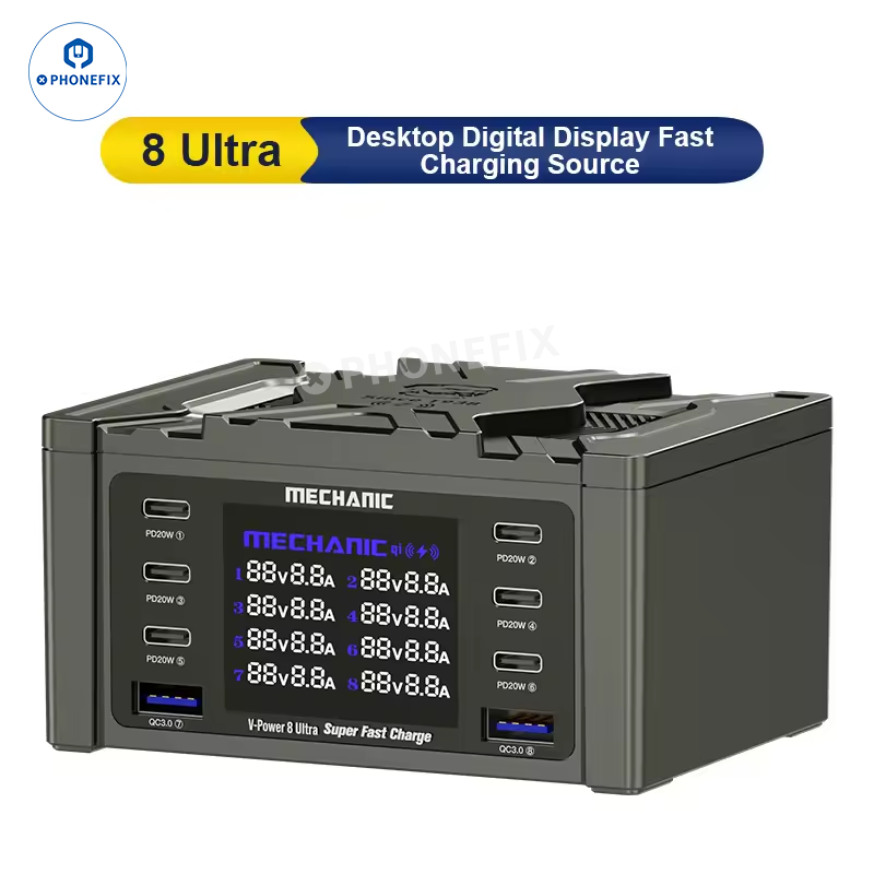 MECHANIC V-Power 6 8 8S Super Fast Charger For iPhone ipad Watches