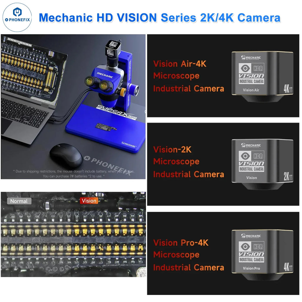 Vision Master Camera MECHANIC HD VISION 2K 4K Industrial Microscope Camera
