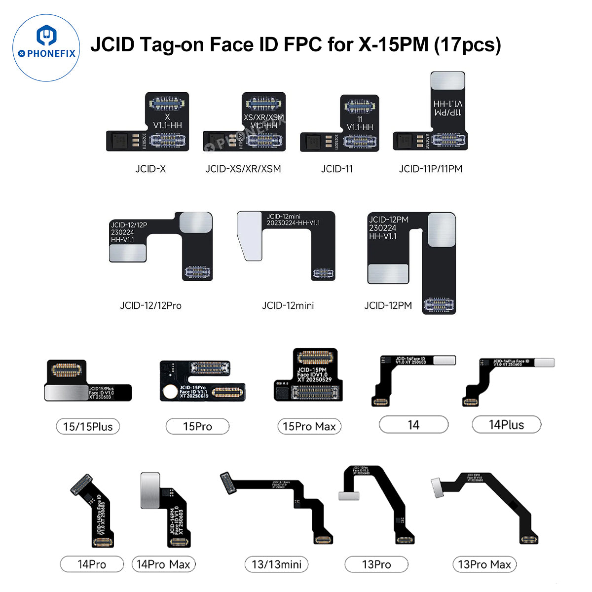 JCID Non-removal FPC Flex Repair iPhone Face ID Without Soldering