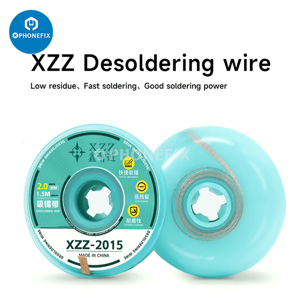 XZZ-2015 Desoldering Wire Cleaning Pure Copper Braid Solder Wick - CHINA PHONEFIX