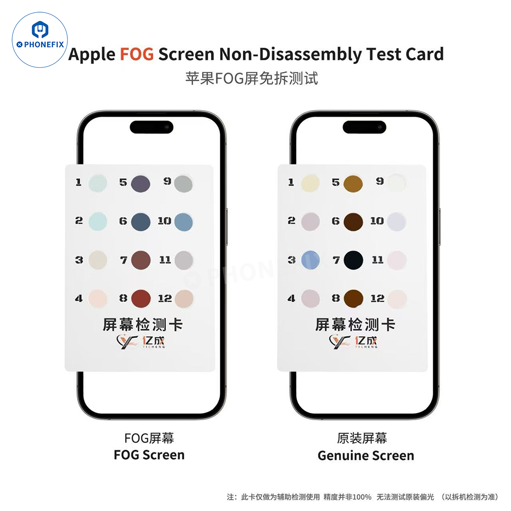 YCS M.Y Polarizer Detection Lens Identifies FOG/Genuine iPhone Screen - CHINA PHONEFIX SHOP Team