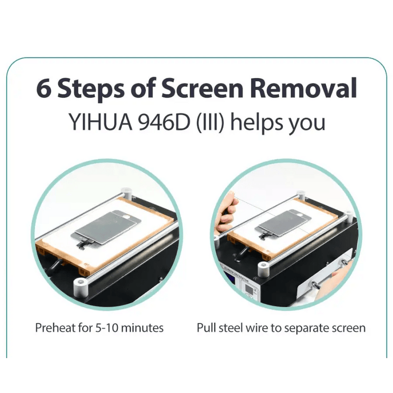 YIHUA 946D-III Screen Opening Vacuum Suction Cup Separator