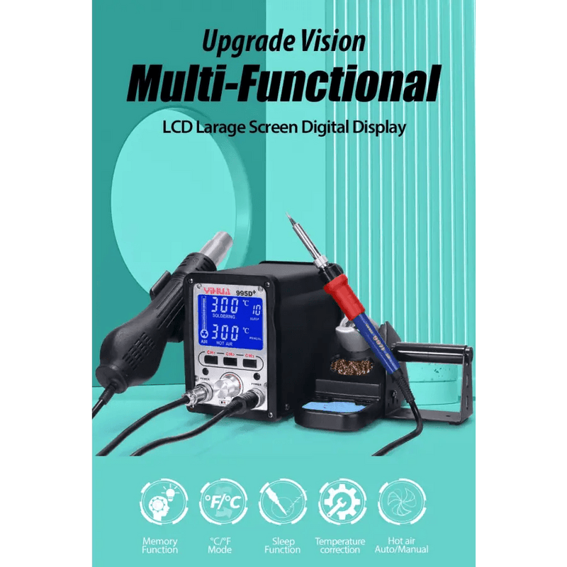 YIHUA 995D+SMD Soldering Station With Hot Air Gun For BGA