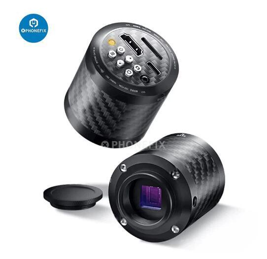 Phonefix CX3 CX4 CMOS industrial microscope camera with 1080P resolution and 4800W image sensor, used for detailed microscopic imaging.