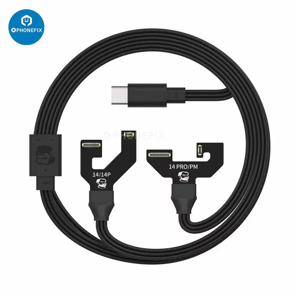 Câble de démarrage PHONEFIX Mechanic Power Pro Max pour iPhone X à 16 Pro Max, câble de charge et de transfert de données durable.