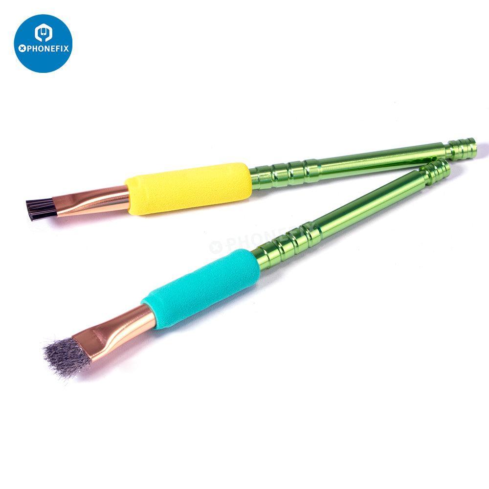 PhoneFix anti-static steel brush for phone motherboard cleaning, designed to remove glue residue with precision and safety.